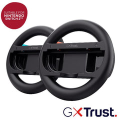 SET 2 VOLANTI PER JOY-CON PER NINTENDO SWITCH 2 - TRUST GXT 1257 - NERO