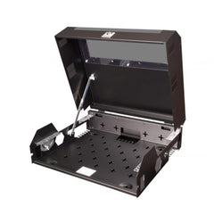 EQUIP ESF-05-B - ARMADIO DI RETE A PARETE Slim Flex 19", 5U, 500x475mm, con porta frontale in acciaio, assemblato, RAL9005 nero