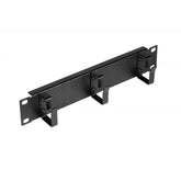EQUIP - PANNELLO PASSA CAVI a 3 ANELLI, 10" 1U, Nero