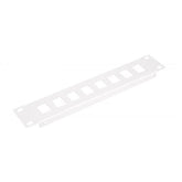 EQUIP - PATCH PANEL 8-PORTE KEYSTONE 10', 1U, GRIGIO