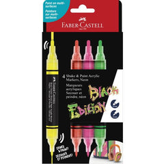 ASTUCCIO IN CARTONE BLACK EDITION SHAKE&PAINT MARKER ACRILICO - NEON