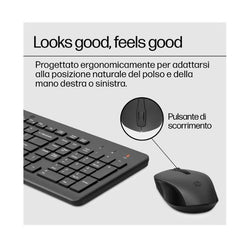 Combo mouse e tastiera wireless HP 330