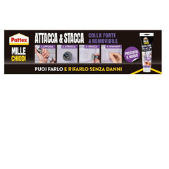 NUOVO PATTEX 1000 CHIODI ATTACCA & STACCA DISPLAY 12 PZ