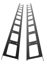 COPPIA CANALA VERTICALE GESTIONE CAVI 24U CON 4 ANELLI