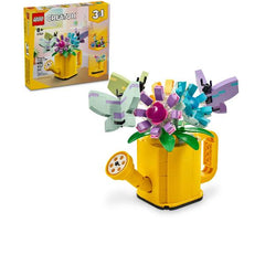 Innaffiatoio con fiori