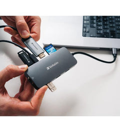 USB C Pro MULTIPORT HUB 9 IN 1 HDMI 4K