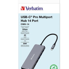 USB C Pro Multiporta 14 IN 1 HDMI 4K VGA PD 85W