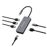 USB C MULTIPORTA 6in1 RJ45 PD100W