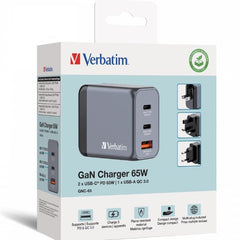 Caricabatteria da parete GaN 3 porte 65W