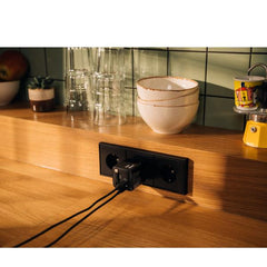 Caricatore GAN 65W 2 porte con cavo usb C incorporato