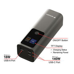 POWER BANK 27000mAh 183W GREY