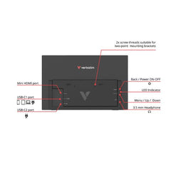 Monitor Portatile 15.6" Touchscreen FHD Light