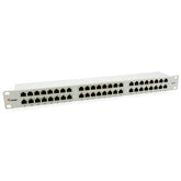 EQUIP - PATCH PANEL 48-PORTE CAT.6 SCHERMATO 1U 19", Grigio Chiaro