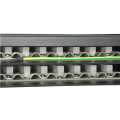 EQUIP - PATCH PANEL 48-PORTE CAT.6 SCHERMATO 19" 1U, Nero