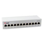 EQUIP - PATCH PANEL 12-PORTE CAT.6A SCHERMATO, Grigio chiaro