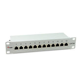 EQUIP - PATCH PANEL 12-PORTE CAT.6A SCHERMATO, 1U 10" - Grigio chiaro