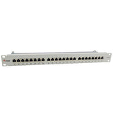 EQUIP - PATCH PANEL 24-PORTE CAT.6A SCHERMATO, 1U 19" - Grigio chiaro