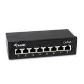 EQUIP - PATCH PANEL 8-PORTE CAT.6A SCHERMATO, Nero