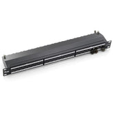 EQUIP - PATCH PANEL 24-PORTE CAT.6a PREMIUM SCHERMATO 1U 19", NERO