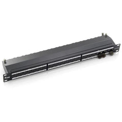 EQUIP - PATCH PANEL 24-PORTE CAT.6a PREMIUM SCHERMATO 1U 19", NERO