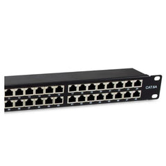 EQUIP - PATCH PANEL 48-PORTE CAT.6a SCHERMATO, 1U 19" - Nero