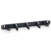 EQUIP - PANNELLO PASSA CAVI a 5 ANELLI, 19" 1U, Nero