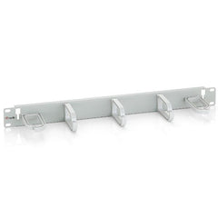 EQUIP - PANNELLO PASSA CAVI a 5 ANELLI, 19" 1U, Grigio Chiaro
