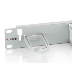EQUIP - PANNELLO PASSA CAVI a 5 ANELLI, 19" 1U, Grigio Chiaro