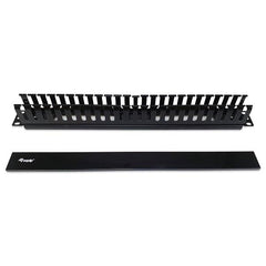 EQUIP - PANNELLO PASSA CAVI 19" 1U, Plastica, Nero