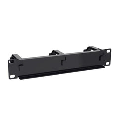 EQUIP - PANNELLO GESTIONE CAVI PER MONTAGGIO RACK 10" 1U, Nero