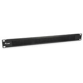 EQUIP - BRUSH PANEL PREMIUM 19" 1U, Acciaio, Nero