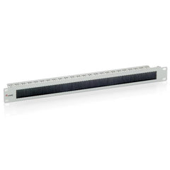 EQUIP - BRUSH PANEL PREMIUM 19" 1U, Acciaio, Grigio Chiaro