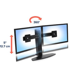 SUPPORTO REGOLABILE DOPPIO MONITOR WIDESCREEN NEO-FLEX® (NERO)