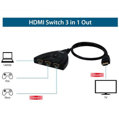 EQUIP - SWITCH HDMI 3-PORTE 1080P
