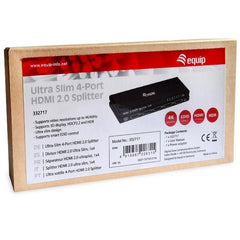 EQUIP - SPLITTER HDMI 2.0 A 4 PORTE ULTRASLIM - 4K
