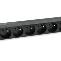 EQUIP - MULTIPRESA 8-BAY NFC 61-314, 1U 19", Alluminio