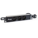 EQUIP - MULTIPRESA 3-BAY NFC 61-314, 10" 1U, Alluminio