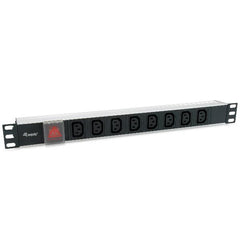 EQUIP - MULTIPRESA 8-BAY IEC C13 1U 19" con interruttore
