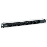 EQUIP - MULTIPRESA 8-BAY SCHUKO NFC 61-314, 1U 19", Alluminio