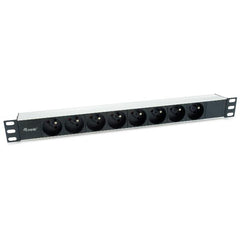 EQUIP - MULTIPRESA 8-BAY SCHUKO NFC 61-314, 1U 19", Alluminio
