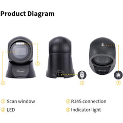 EQUIP - SCANNER CODICI A BARRA DA TAVOLO 2D USB