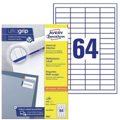 Etichette universali con ultragrip, 48,5 x 16,9 mm
