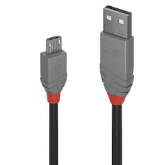 CAVO USB 2.0 TIPO A/micro B NERO, 0,2M