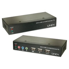 Extender KVM Cat.6 DVI-D Single Link, USB e Audio, 50m