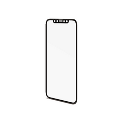 3DGLASS - Vetro 9H con bordo colorato nero per schermo curvo compatibile con Apple iPhone 11 Pro Max