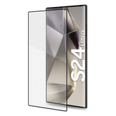 3DGLASS - Vetro 9H con bordo colorato nero per schermo curvo compatibile con Samsung Galaxy S24 Ultra 5G/ Galaxy S24 Ultra 5G Enterprise Edition