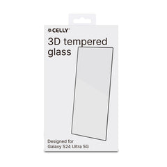 3DGLASS - Vetro 9H con bordo colorato nero per schermo curvo compatibile con Samsung Galaxy S24 Ultra 5G/ Galaxy S24 Ultra 5G Enterprise Edition