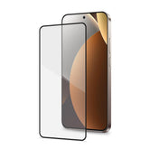 3DGLASS - Vetro 9H con bordo colorato nero per schermo curvo compatibile con Xiaomi Redmi Note 15 Pro+ 5G/ Poco M8 Pro 5G