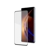 3DGLASS - Vetro 9H con bordo colorato nero per schermo curvo compatibile con Oppo Find X3 Pro 5G/ Find X3 5G