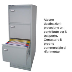 Classificatore KUBO 4 cassetti grigio